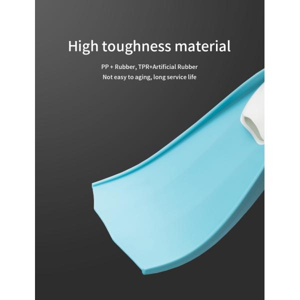 Short Rubber Beginner Freediving Fins Silicone TPE Swim Strap For Adults