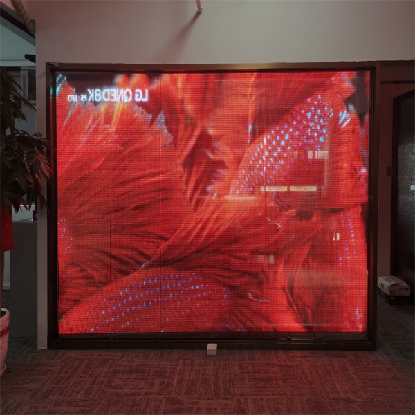 Easy Installing High Brightness 2500cd/m2 Transparent LED Screen for Indoor Flexible LED Film Display