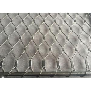 Staircase Balustrade Cable Mesh Diamond Shape Customized Panel Size