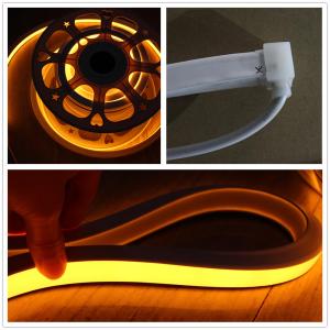 top view square flat neon flex 220v yellow led neon tube for building IP68