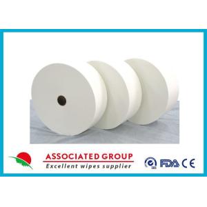 Customzied Size White Spunlace Nonwoven Fabric For Alternative Use , Ultra Soft