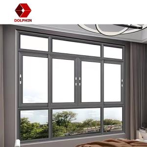 DOLPHIN Aluminium Glass Sliding Window Louver Curtain Insect Control