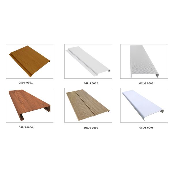 Inner Ridged Square Aluminium Strip Ceiling Easy Install Optional Acoustic Perforations Sound Absorption Ideal for Office and Retail Environments