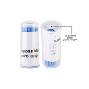 Plastic Micro Brushes Cotton Swab Applicators Tube Glue Removal Lashes Graft