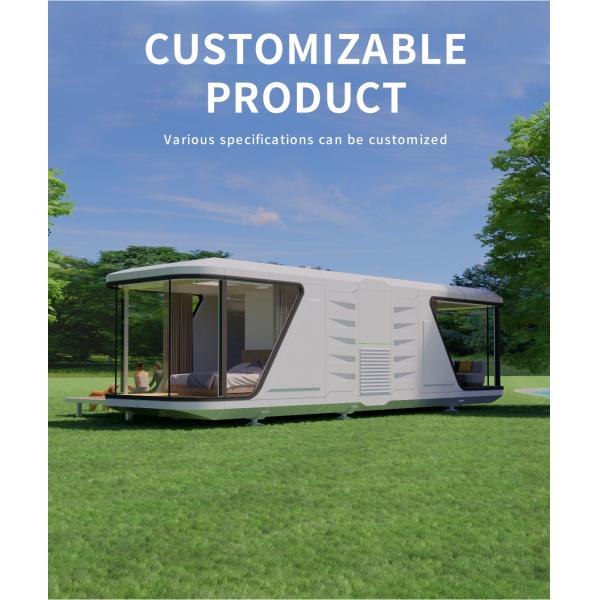 Scenic Resort Tourism Site Luxury Prefab House with Outdoor Space and 8.5m/11.5m Size