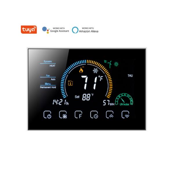 Quality NTC Tuya Wireless WiFi Heat Pump Thermostat Weekly Programming Digital for Boiler Controller for sale