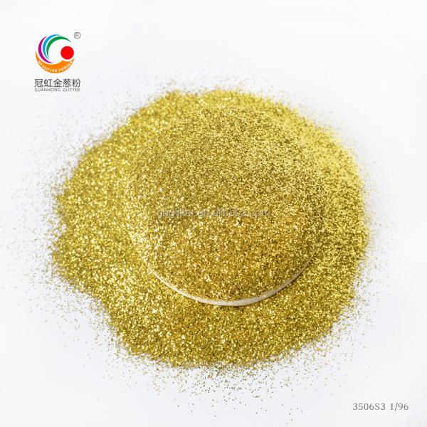 GH3506S3 Bulk Ultra Thin Ultra Bright Noble Gold Hexagonal Glitter Powder for Christmas Decoration Supplies Tile Grout