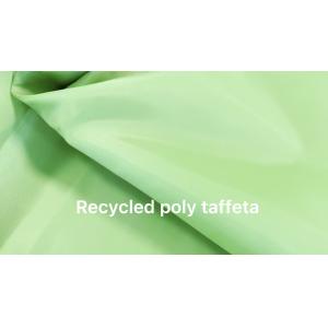 Wholesale RECYCLED polyester 230T Taffeta Rpet fabric for lining clothing from china suppliers