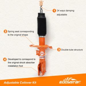 Adjustable Mitsubishi Lancer Shock And Strut Kit Fatigue Resistant