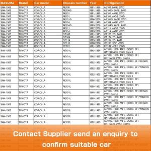 SAM-1505 MASUMA Auto Strut Shock Absorber Mounting for TOYOTA COROLLA AE100 1987