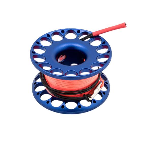 Circular 50m Scuba Diving Accessories Reel Line Aluminum Alloy Material