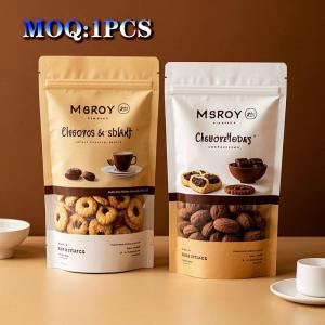 FDA-Compliant Mylar Stand-Up Packaging Zip-Lock Closure HD Custom Printing & Micro-Portion 1/8oz Capacity For Gourmet Food Sampling