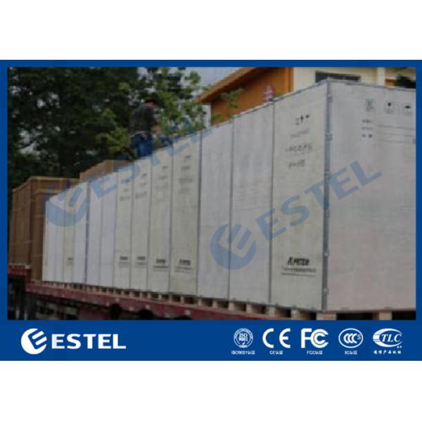 Three Compartment Waterproof Telecom Equipment Outdoor Cabinet Galvanized Steel