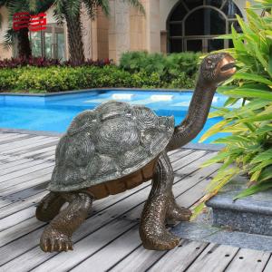 Metal Art Decoration Life-size Bronze Tortoise Sculpture for Custom Animal
