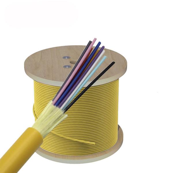 GJFJH single mode optical fiber 0.9mm Tight Buffer Indoor Fiber Optic Cable PVC