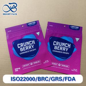 China Custom Child Resistant Bags 100 Pack CR Certified Foil Laminate on sale