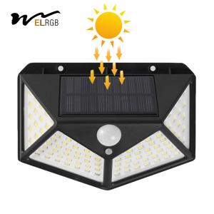 1000LM 100 LED Solar Powered Lights Solar Motion Detector Lights
