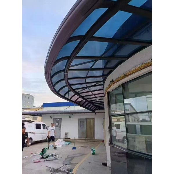 Customized 4*8feet Grey Polycarbonate PC Solid Sheet Lightweight Durable Panel with Hard Coat Surface for Scratch Chemical and UV Resistance for