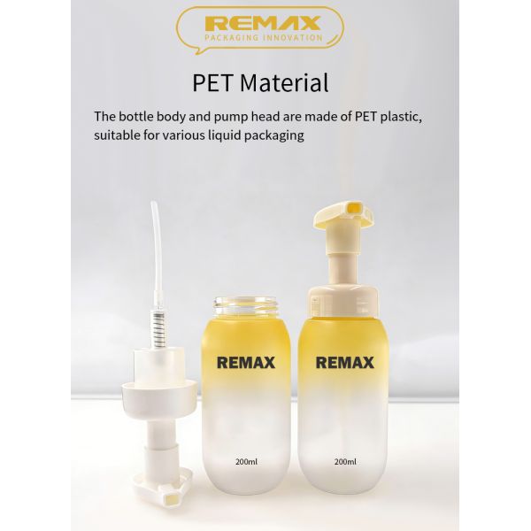 200ml PET Yellow Gradient Foam Bottle