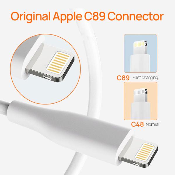 Sync Data 2m USB Lightning Charging Cable OD 3.5mm