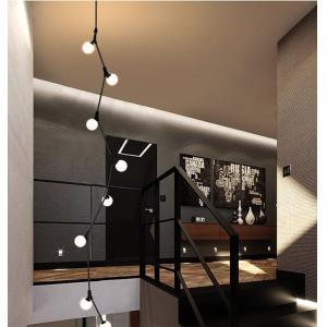 Creative Tree Branch Chandelier Villa Staircase Ceiling Glass Ball Chandelier