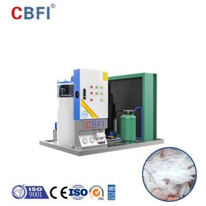 China Quick White Flake Ice Machine With One Button Start / PLC Control on sale