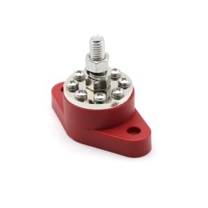 Terminal Block Power Distribution Stud Round Bus Bar 300A with Transparent Cover