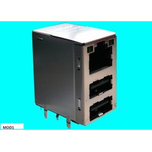 Wholesale C893-1AX1-E1 Combo 2usb Rj45 Connector LPJU5009B28NL MagJack Combo Staggered Pin from china suppliers