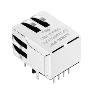 LPJ4068EENL 10/100 Base-T Single Port RJ45 Female Connector With Magnetics Tab