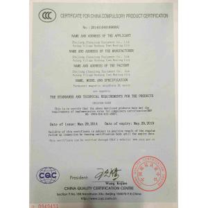 Zhejiang Chaoqiang Machinery Co.,Ltd Certifications