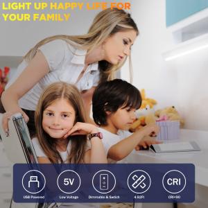 480 LED USB COB Strip Light Kit Waterproof and Remote Control for Holiday