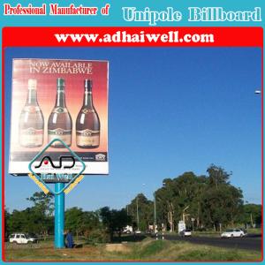 High-Way Unipole Billboard Advertising Display in Africa