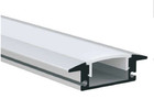 Anodized Recessed LED Profiles , LED Aluminum Extrusion Surface Mounted