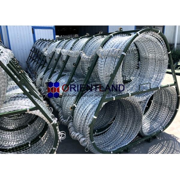 Mobile Razor Wire Fence Security Barrier Rapid Deployment Concertina Coils