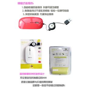 Super Long Working life , Ransparent Shell 800 DPI Optical Computer Wired Mouse