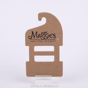 Eco Friendly Cardboard Paper Hanger Hook Customizable Shape For Jewelry