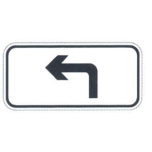 Low Cost Rectangular Shaped Sign Outdoor Direction Sign White and Black Traffic