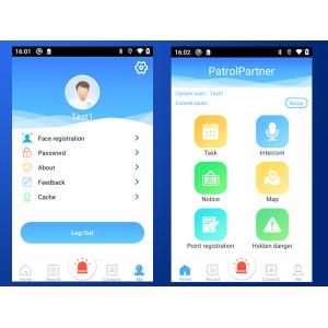 2G 3G 4G Guard Tour Patrol Security System With Flashlight Camera Face