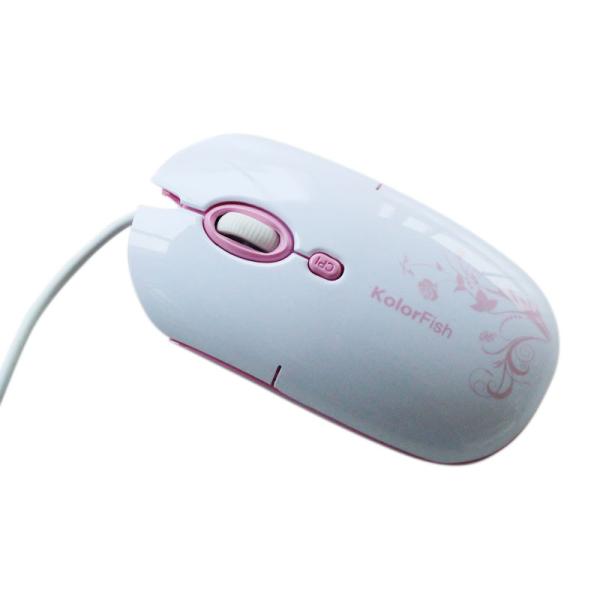 Computer Wired Mouse Fashion Apple Design 4Keys With DPI Speed Change /