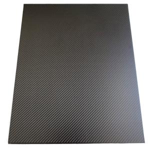 3K Rolled Carbon Fiber Sheets Board Plates: Black Gloss Plain Weave