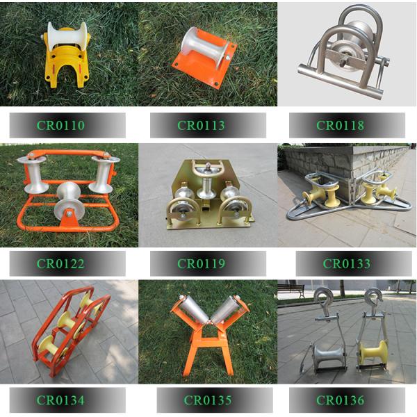 Straing Line Aluminum Cable Pulling Pulley 160mm Width 140mm Diameter