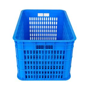 Supermarket Storage Mesh Plastic Turnover Basket with Stackable Design and PP