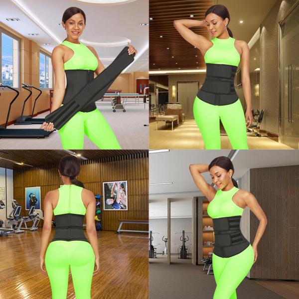 Colombian Girdles Waist Shaper with Detachable Double Body Shaper and 7 Steel Bones