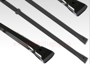 Steel Rock Drill Rods Hole Integral Drill Rod With Chisel Tungsten Carbide Head