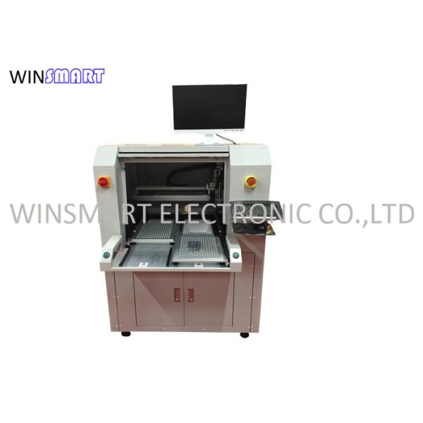 Dia 0.8mm Routing Bit PCB Router Machine , PCB Cutting Machine 0.01mm Repeatabil