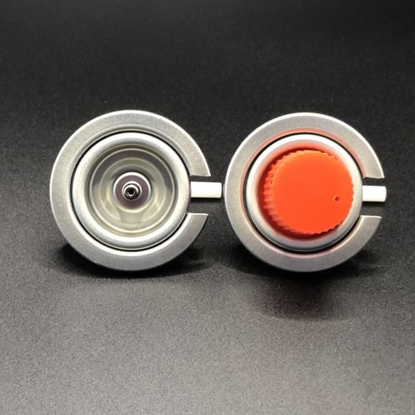 Tinplate And PP Material Butane Gas Valve with Straight Shape and Buna Inner Gasket