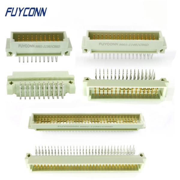 PCB DIN41612 Connector R/A Male Eurocard Connector 3*32pin 3*10pin 3*16pin