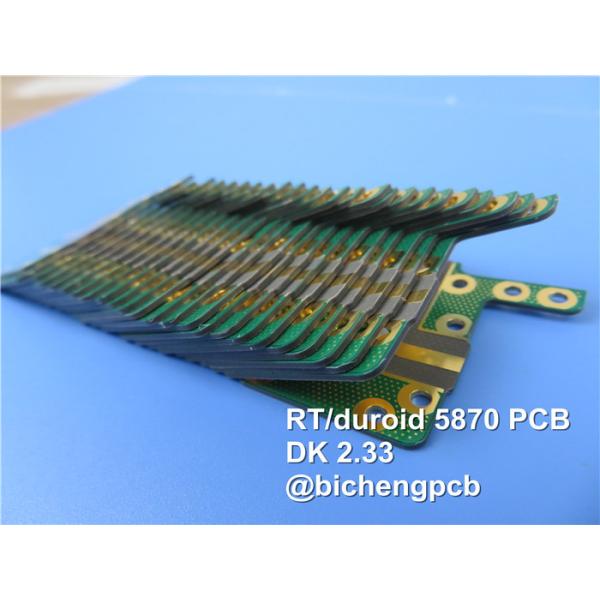 Quality Rogers High Frequency PCB Made on RT/duroid 5870 with 10mil, 20mil, 31mil and 62mil Coating with Immersion Gold for sale
