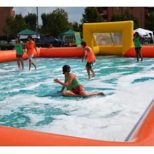 0.55mm PVC Inflatable Soap Soccer Field Game Fully Customized