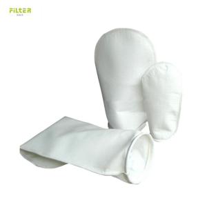 PP PE Nylon Liquid Filter Bag With Plastic Ring Top And V Shape Bottom